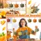 27 Pieces Fall Thanksgiving Maple Leaf Hanging Ornaments Felt 3D Fall Decoration Harvest Fall Leaves Farmhouse Decorations for Tree Festival Party Supplies(Maple Leaf Style)
